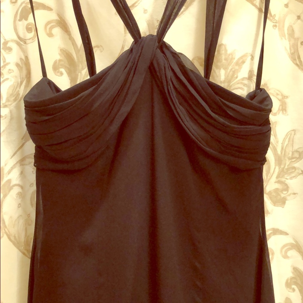 BCBG black silk dress
